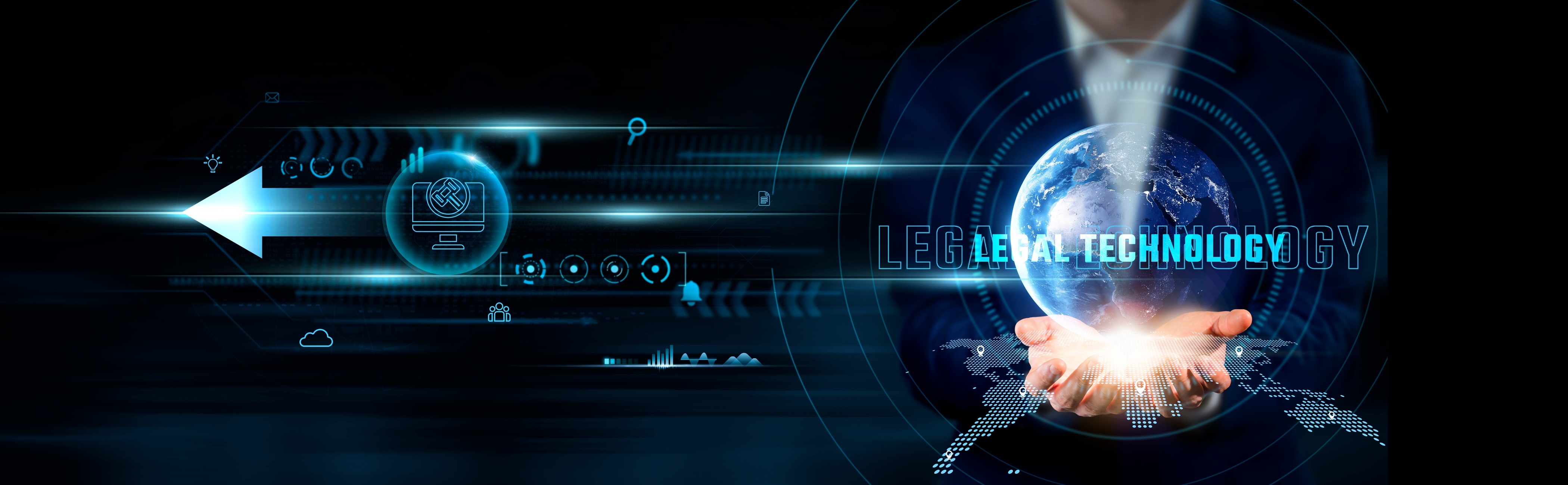 Digital LegalTech infrastructure illustrating platform-based legal services, governance systems, APIs, and operational legal technology.