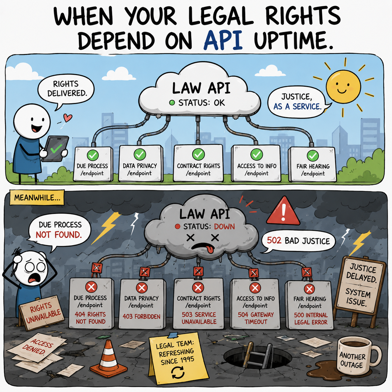 When You Legal Rights Depend on API Uptime
